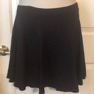 Black Mini Skater Circle Skirt Charlotte Russe